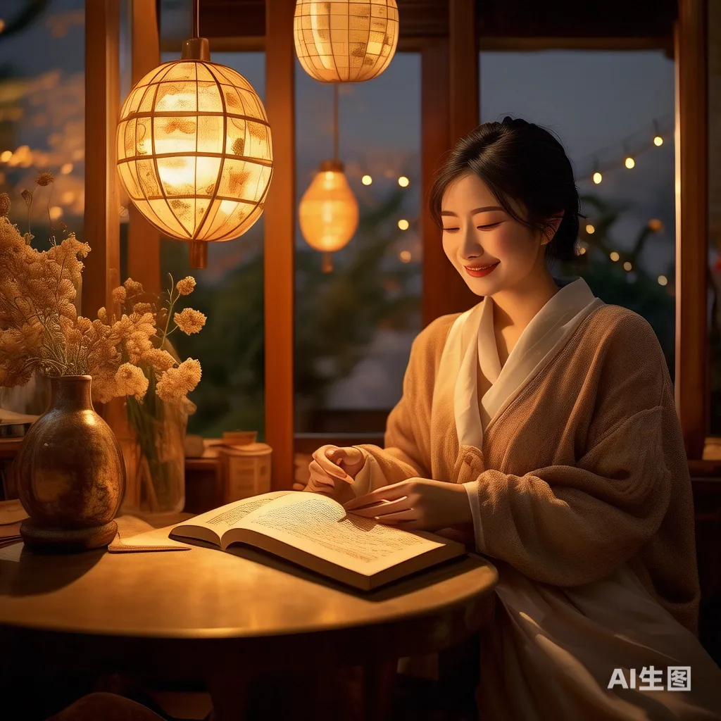 一位读者正在享受阅读《本店招牌菜》的时光