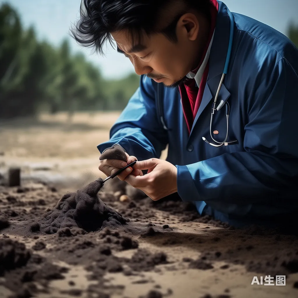 法医秦明正在检查油炸过的手指