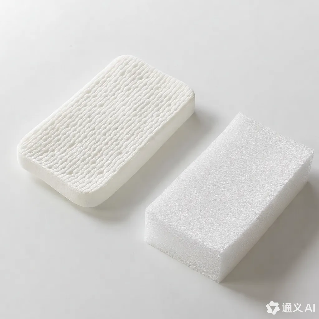 两种不同类型的座椅泡沫样品